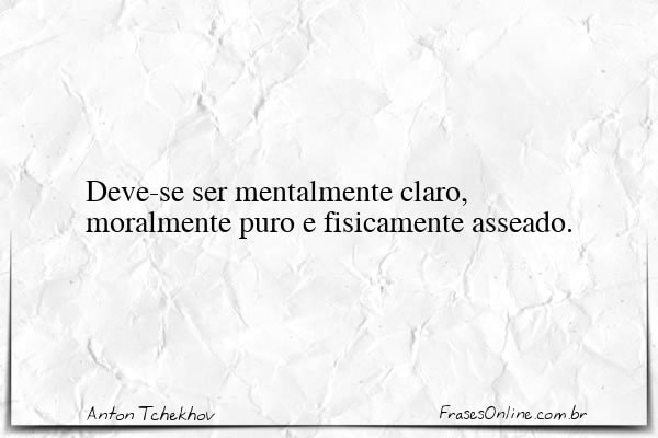 Frase de Anton Tchekhov