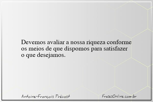 Frase de Antoine-François Prévost