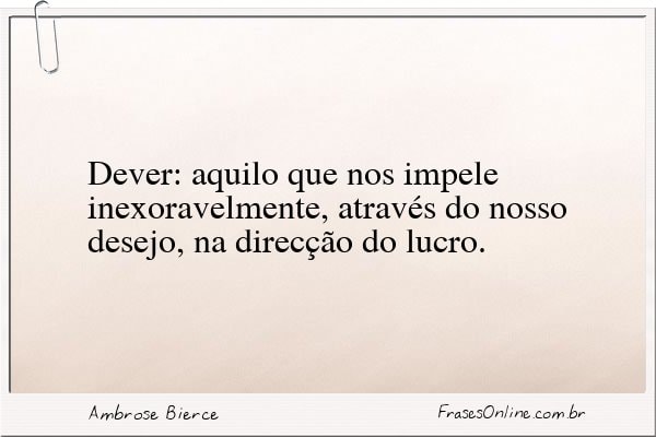 Frase de Ambrose Bierce