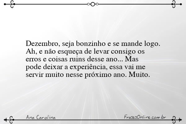 Frase de Ana Carolina