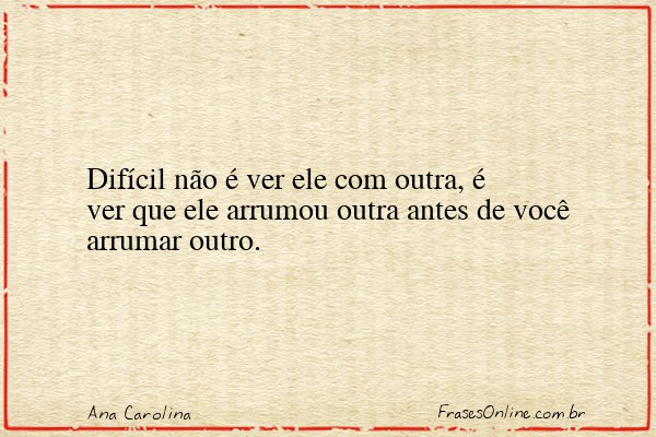 Frase de Ana Carolina