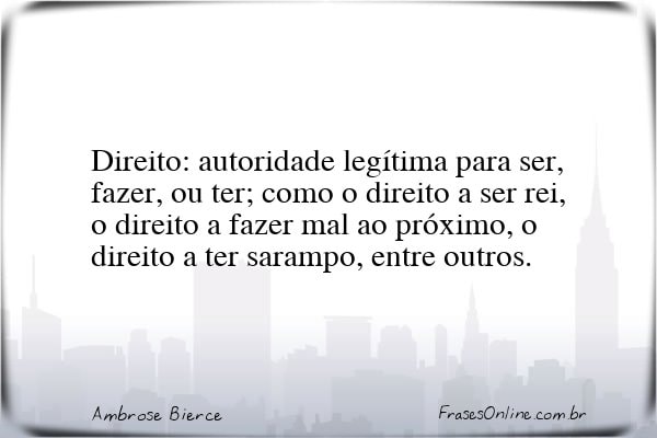 Frase de Ambrose Bierce