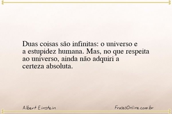Frase de Albert Einstein