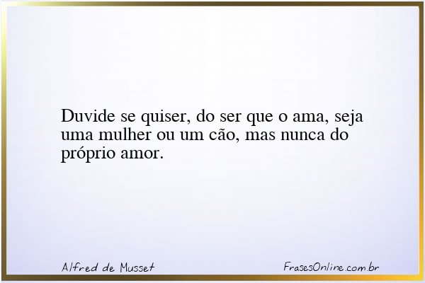 Frase de Alfred de Musset