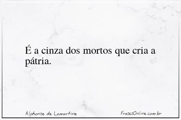 Frase de Alphonse de Lamartine