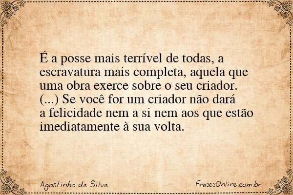 Frase de Agostinho da Silva