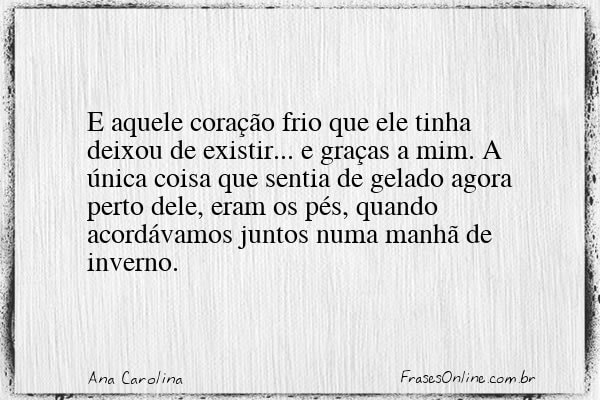 Frase de Ana Carolina