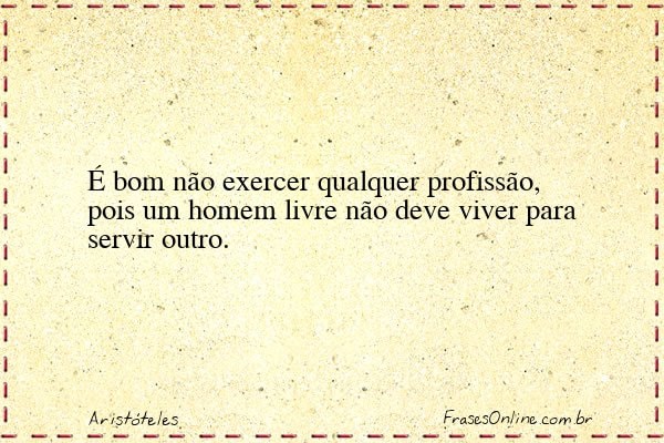 Frase de Aristóteles