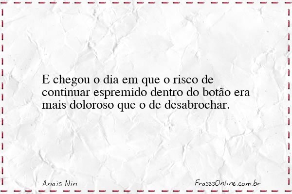 Frase de Anaïs Nin