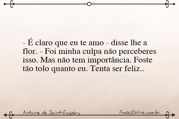 Frase de Antoine de Saint-Exupéry