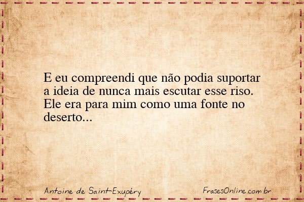 Frase de Antoine de Saint-Exupéry