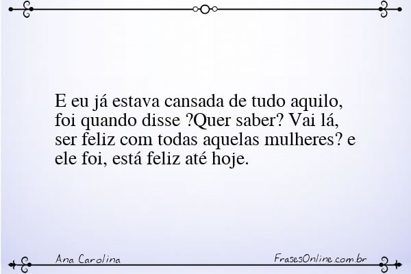 Frase de Ana Carolina