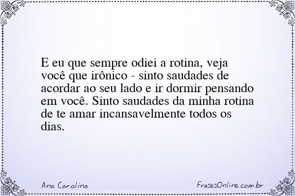 Frase de Ana Carolina