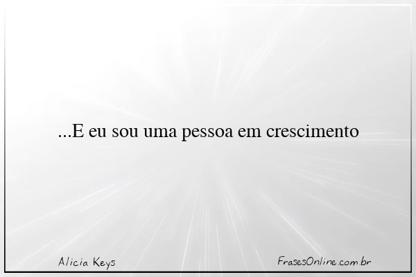Frase de Alicia Keys