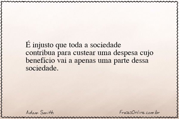 Frase de Adam Smith