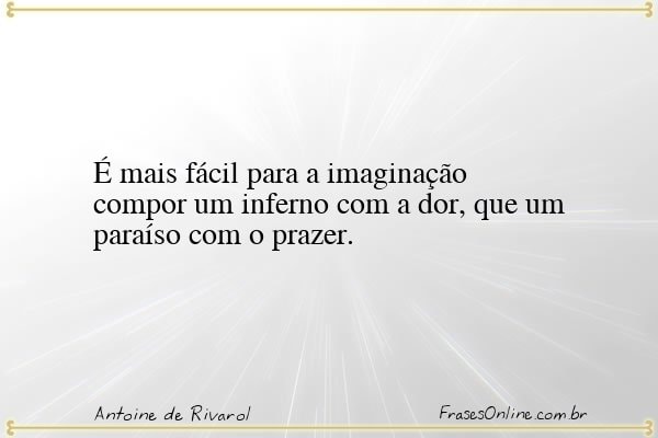 Frase de Antoine de Rivarol