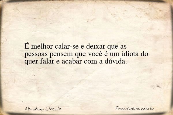 Frase de Abraham Lincoln