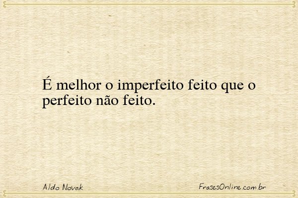 Frase de Aldo Novak