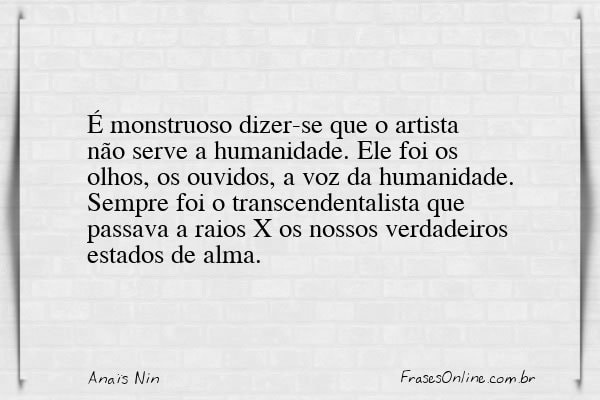 Frase de Anaïs Nin
