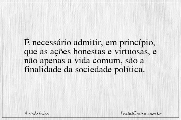 Frase de Aristóteles