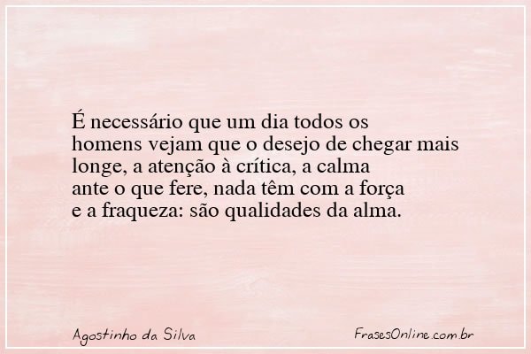 Frase de Agostinho da Silva