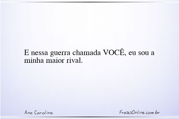 Frase de Ana Carolina