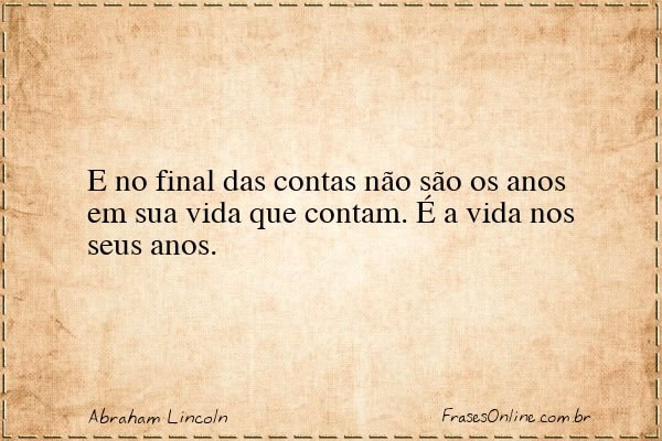 Frase de Abraham Lincoln