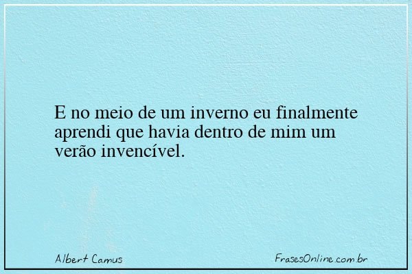 Frase de Albert Camus