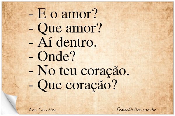 Frase de Ana Carolina