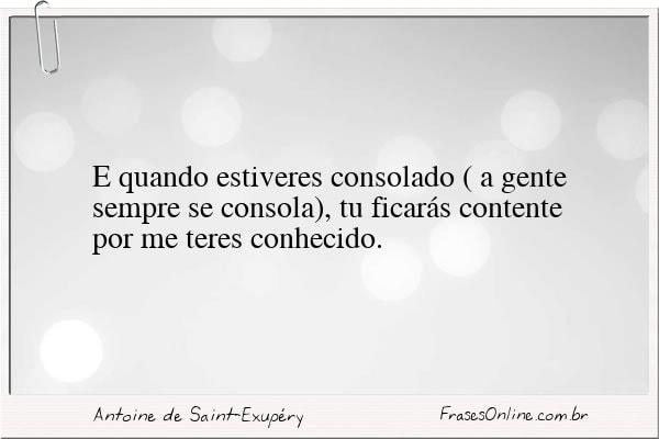 Frase de Antoine de Saint-Exupéry