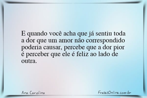 Frase de Ana Carolina