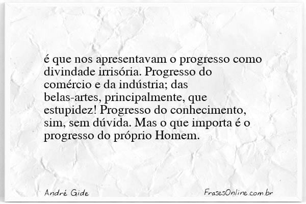 Frase de André Gide