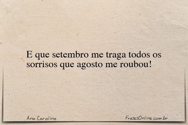 Frase de Ana Carolina