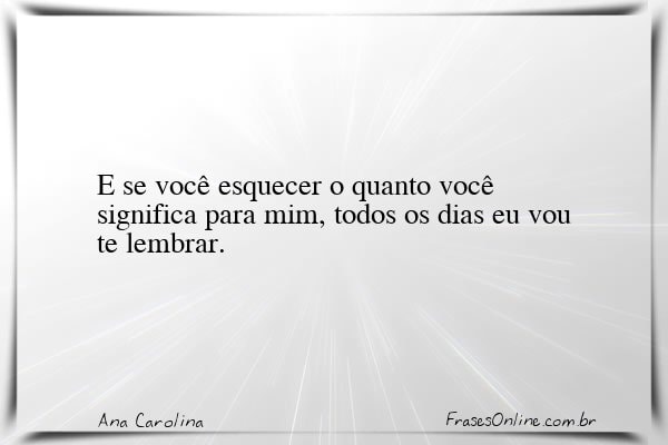 Frase de Ana Carolina