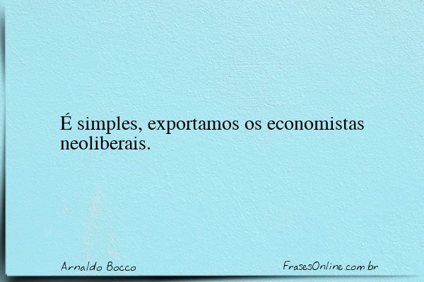 Frase de Arnaldo Bocco