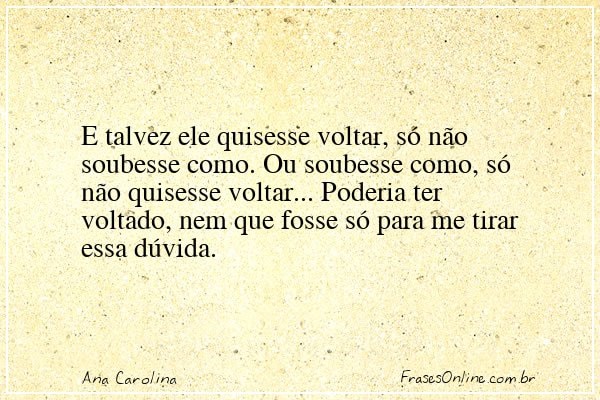 Frase de Ana Carolina