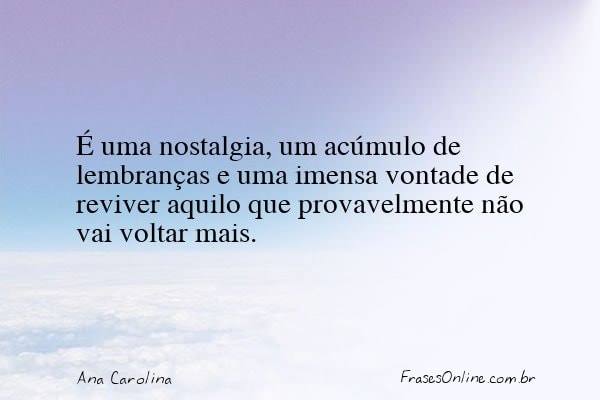 Frase de Ana Carolina