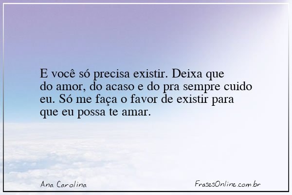 Frase de Ana Carolina