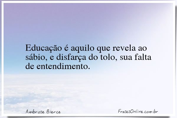 Frase de Ambrose Bierce