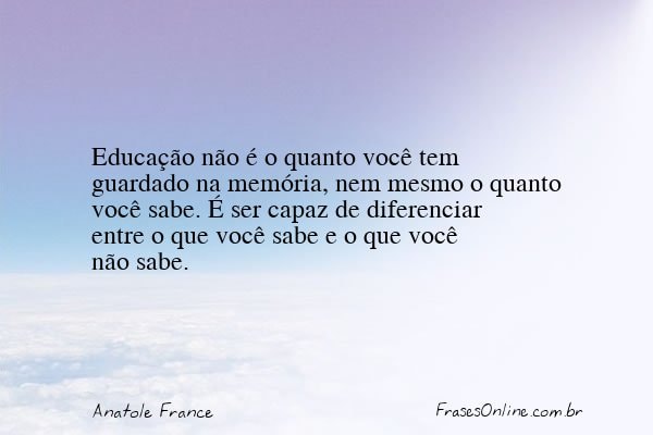 Frase de Anatole France