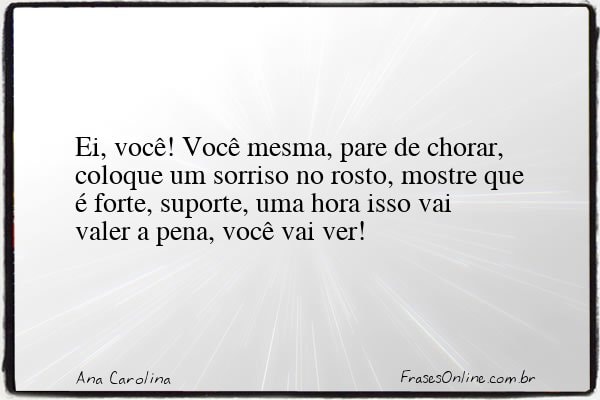 Frase de Ana Carolina