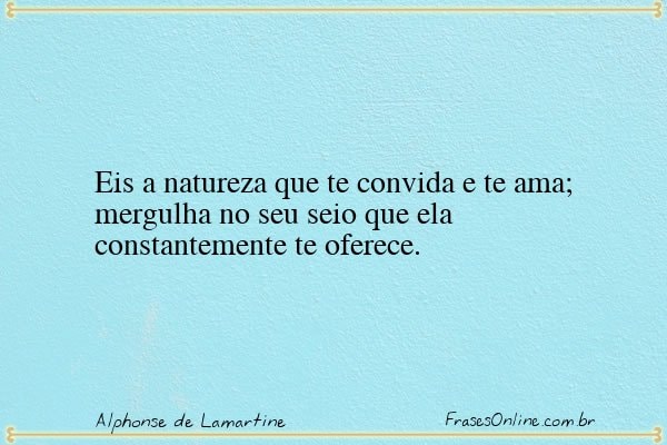 Frase de Alphonse de Lamartine