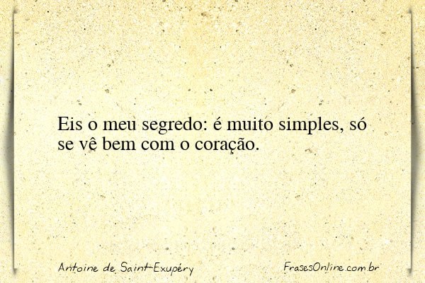Frase de Antoine de Saint-Exupéry
