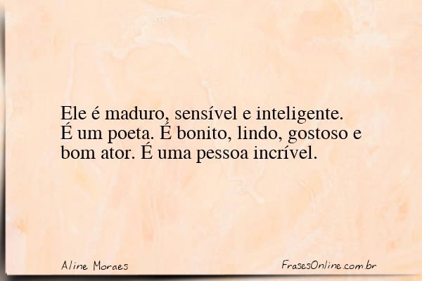 Frase de Aline Moraes