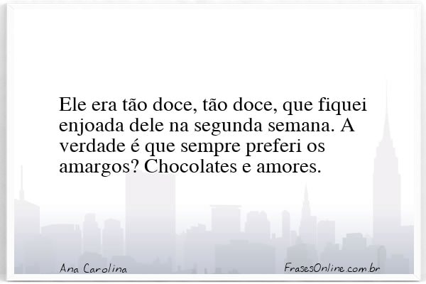 Frase de Ana Carolina