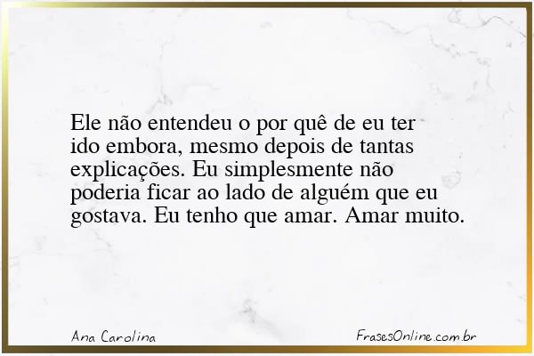 Frase de Ana Carolina