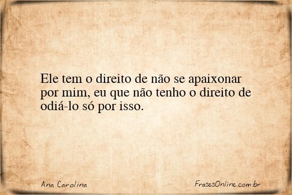 Frase de Ana Carolina