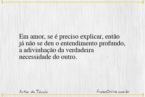 Frase de Artur da Távola