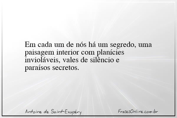 Frase de Antoine de Saint-Exupéry