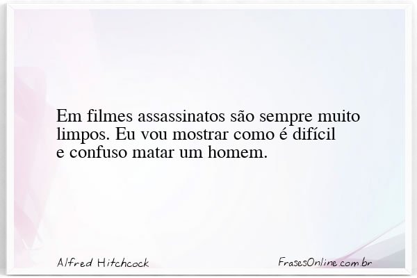 Frase de Alfred Hitchcock